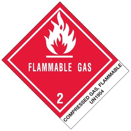 Bsc Preferred 4 x 4 3/4'' - ''Compressed Gas, Flammable, N.O.S.'' Labels BUY00029761